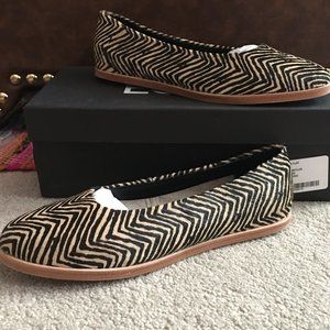 NEW M4D3 Matilda Tribal Genuine Calf Hair Flat 7